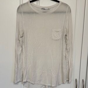 Prana Women's White Long Sleeve Top